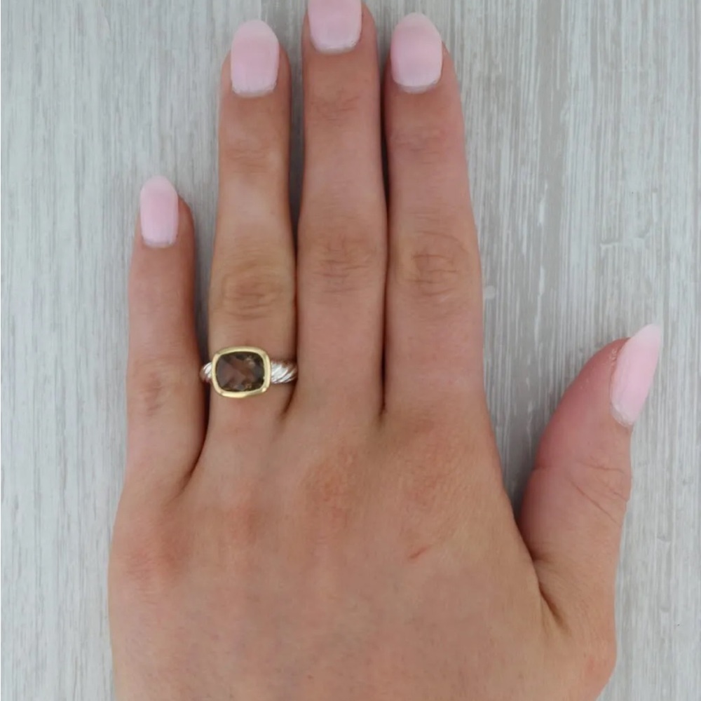 David Yurman Noblesse Smoky Quartz Solitaire Ring